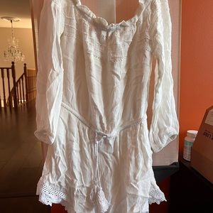 White fox boutique white romper